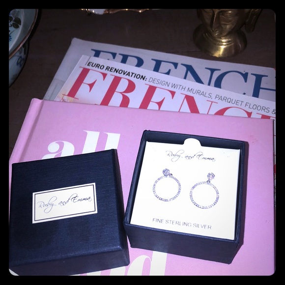 Ruby and Emma Sterling silver earrings - Picture 1 of 5